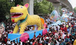 রাজধানীসহ সারাদেশে উদযাপিত হচ্ছে পহেলা বৈশাখ